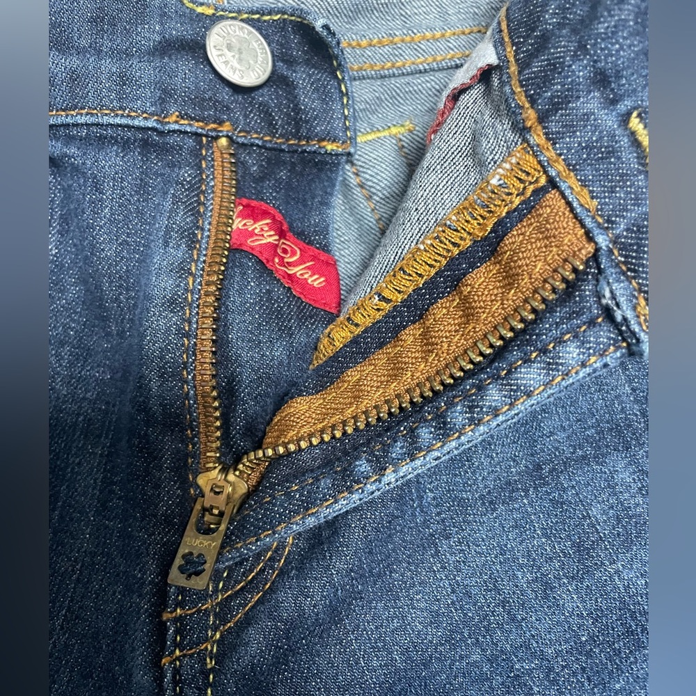 Lucky Brand Dark Blue Low Rise Sweet and Cropped Jeans Women’s 12/31 - Picture 7 of 13